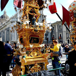 Festa di S.Agata a Catania. Fotografie di Giulio Azzarello ©2017.