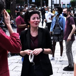 TEATRANTI che manifestano. Fotografie di Giulio Azzarello ©2020. TEATRANTI che manifestano. Fotografie di Giulio Azzarello ©2020.