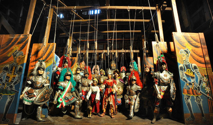 TRADIZIONI IN VIAGGIO mostra di pupi di Mimmo Cuticchio. Fotografie di Giulio Azzarello &copy;2014.