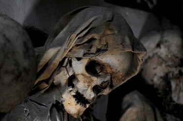 LE CATACOMBE dei cappuccini a Palermo in Sicilia. Fotografie di Giulio Azzarello &copy;2014.