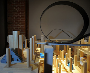 Mobile City installazione di Anne Clemence DeGrollee alla GAM di Palermo. Fotografie di Giulio Azzarello ©2017. Mobile City installazione di Anne Clemence DeGrollee alla GAM di Palermo. Fotografie di Giulio Azzarello ©2017.