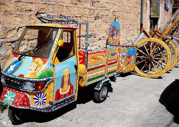 CARRETTO tipico siciliano palermitano. Fotografie di Giulio Azzarello &copy;2014.