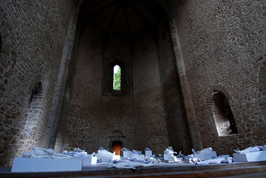 VANESSA BEECROFT allo Spasimo di Palermo alcuni momenti. Fotografie di Giulio Azzarello &copy;2014.