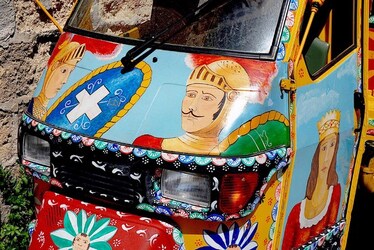 CARRETTO tipico siciliano palermitano. Fotografie di Giulio Azzarello &copy;2014.