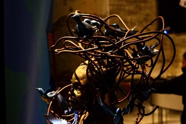 VENEZIA installazione nigeriana inizio Arsenale. Biennale Arch. Cont.. Fotografie di Giulio Azzarello &copy;2022.