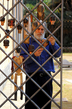 MIMMO CUTICCHIO puparo siciliano ritratti. Fotografie di Giulio Azzarello &copy;2014.