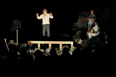 L ULISSE di e con Mimmo Cuticchio. Fotografie di Giulio Azzarello &copy;2014.
