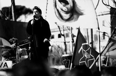 MANIFESTAZIONE per la pace nel curdistan turco. Fotografie di Giulio Azzarello &copy;2014.