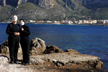 DARIO FERRARI E NINA LOMBARDINO attori italiani. Fotografie di Giulio Azzarello &copy;2014.