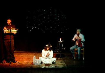 CLOCHARD uno spettacolo di e con Ludovico Caldarera. Fotografie di Giulio Azzarello &copy;2017.