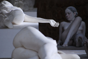 VANESSA BEECROFT allo Spasimo di Palermo alcuni momenti. Fotografie di Giulio Azzarello &copy;2014.