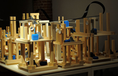 Mobile City installazione di Anne Clemence DeGrollee alla GAM di Palermo. Fotografie di Giulio Azzarello ©2017. Mobile City installazione di Anne Clemence DeGrollee alla GAM di Palermo. Fotografie di Giulio Azzarello ©2017.