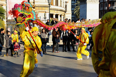 CAPODANNO CINESE panoramiche e particolari. Fotografie di Giulio Azzarello &copy;2014.