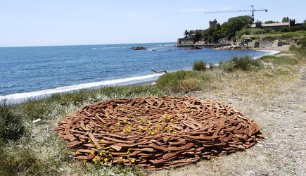 ARTE CONTEMPORANEA A PIRGI sito e riserva archeologica. Fotografie di Giulio Azzarello &copy;2014.