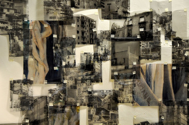 ANNE CLEMENCE de GROLEE e una sua installazione. Fotografie di Giulio Azzarello &copy;2014.