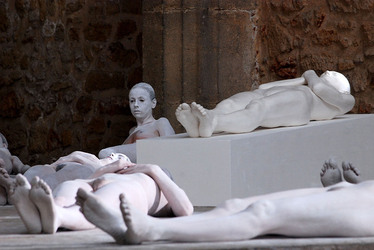 VANESSA BEECROFT allo Spasimo di Palermo alcuni momenti. Fotografie di Giulio Azzarello &copy;2014.