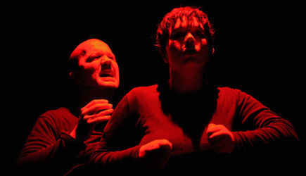 DARIO FERRARI E NINA LOMBARDINO attori italiani. Fotografie di Giulio Azzarello &copy;2014.