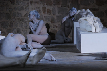 VANESSA BEECROFT allo Spasimo di Palermo alcuni momenti. Fotografie di Giulio Azzarello &copy;2014.