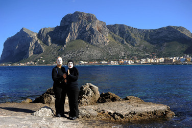 DARIO FERRARI E NINA LOMBARDINO attori italiani. Fotografie di Giulio Azzarello &copy;2014.