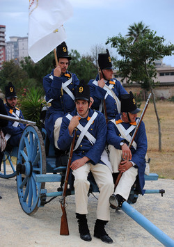 LA BATTAGLIA DI PONTE AMMIRAGLIO a Palermo lo sbarco dei mille . Fotografie di Giulio Azzarello &copy;2014.