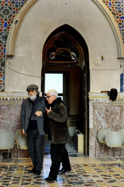 Mimmo Cuticchio in un suo spettacolo. Fotografie di Giulio Azzarello &copy;2017.