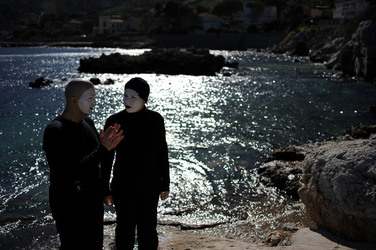 DARIO FERRARI E NINA LOMBARDINO attori italiani. Fotografie di Giulio Azzarello &copy;2014.