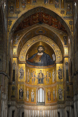 MONREALE in Sicilia con il suo Duomo e il Chiostro panoramiche e particolari. Fotografie di Giulio Azzarello &copy;2014.