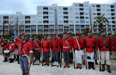 LA BATTAGLIA DI PONTE AMMIRAGLIO a Palermo lo sbarco dei mille . Fotografie di Giulio Azzarello &copy;2014.