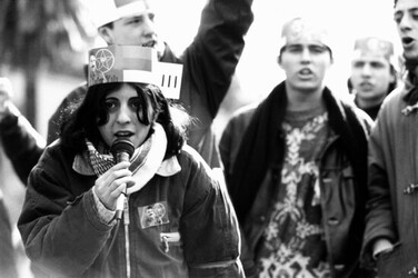 MANIFESTAZIONE per la pace nel curdistan turco. Fotografie di Giulio Azzarello &copy;2014.