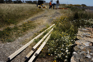 ARTE CONTEMPORANEA A PIRGI sito e riserva archeologica. Fotografie di Giulio Azzarello &copy;2014.