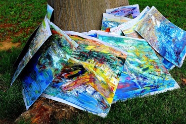 MOSTRA di PITTURA a MONDELLO. Fotografie di Giulio Azzarello &copy;2018.