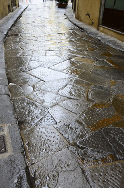 LASTRICATO nel centro storico di Firenze. Fotografie di Giulio Azzarello &copy;2016.