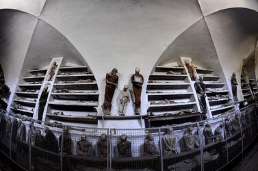 LE CATACOMBE dei cappuccini a Palermo in Sicilia. Fotografie di Giulio Azzarello &copy;2014.