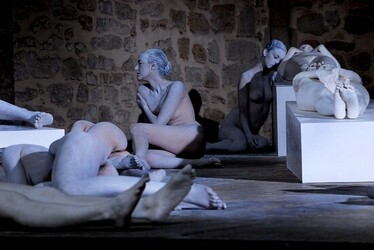 VANESSA BEECROFT allo Spasimo di Palermo alcuni momenti. Fotografie di Giulio Azzarello &copy;2014.