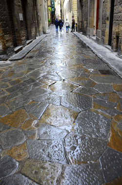 LASTRICATO nel centro storico di Firenze. Fotografie di Giulio Azzarello &copy;2016.