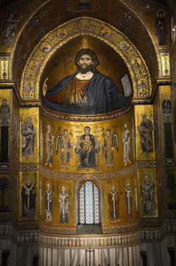 MONREALE in Sicilia con il suo Duomo e il Chiostro panoramiche e particolari. Fotografie di Giulio Azzarello &copy;2014.