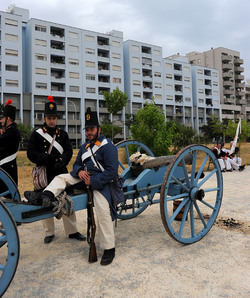 LA BATTAGLIA DI PONTE AMMIRAGLIO a Palermo lo sbarco dei mille . Fotografie di Giulio Azzarello &copy;2014.