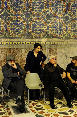 Mimmo Cuticchio in un suo spettacolo. Fotografie di Giulio Azzarello &copy;2017.