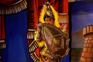 OPERA dei PUPI di Mimmo e Giacomo Cuticchio. Fotografia di Giulio Azzarello ©2020. OPERA dei PUPI di Mimmo e Giacomo Cuticchio. Fotografia di Giulio Azzarello ©2020.