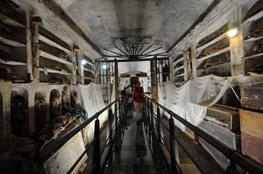 LE CATACOMBE dei cappuccini a Palermo in Sicilia. Fotografie di Giulio Azzarello &copy;2014.