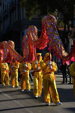 CAPODANNO CINESE panoramiche e particolari. Fotografie di Giulio Azzarello &copy;2014.