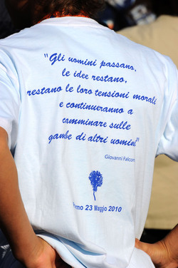 GIORNATE FALCONE E BORSELLINO a Palermo ogni anno. Fotografia di Giulio Azzarello &copy;2014.