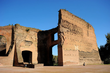 LE TERME DI CARACALLA a Roma visioni panoramiche o particolari. Fotografie di Giulio Azzarello &copy;2014.