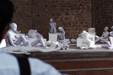 VANESSA BEECROFT allo Spasimo di Palermo alcuni momenti. Fotografie di Giulio Azzarello &copy;2014.