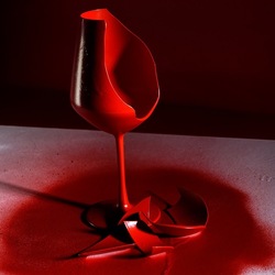 CALICE ROSSO. Fotografia di Giulio Azzarello &copy;2023.