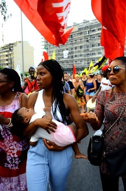 MIGRANTI manifestazione. Fotografie di Giulio Azzarello &copy;2018.