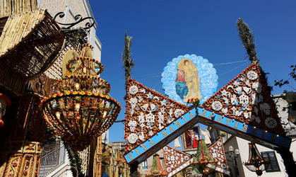 GLI ARCHI DI PASQUA a San Biagio Platani in Sicilia. Fotografie di Giulio Azzarello &copy;2014.