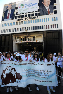 GIORNATE FALCONE E BORSELLINO a Palermo ogni anno. Fotografia di Giulio Azzarello &copy;2014.