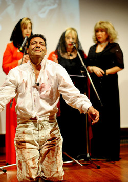 SPETTACOLO di Sara Favar&ograve; e della sua compagnia. Fotografie di Giulio Azzarello &copy;2015 2016.