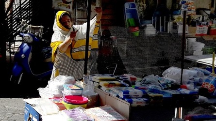 IL MERCATO DI BALLAR&ograve; a Palermo. Fotografie di Giulio Azzarello &copy;2018.